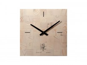 Часы настенные SLT 5196 CHESS WHITE WOOD в Краснообске - krasnoobsk.mebel-nsk.ru | фото