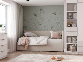 Диван-кровать Бенто (крем) в Краснообске - krasnoobsk.mebel-nsk.ru | фото