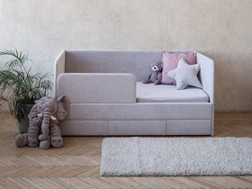 Диван-кровать Happy (светло-серый) в Краснообске - krasnoobsk.mebel-nsk.ru | фото