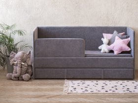 Диван-кровать Happy (темно-серый) в Краснообске - krasnoobsk.mebel-nsk.ru | фото