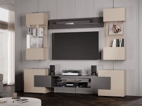 Гостиная Фэнтези (кашемир/графит) в Краснообске - krasnoobsk.mebel-nsk.ru | фото