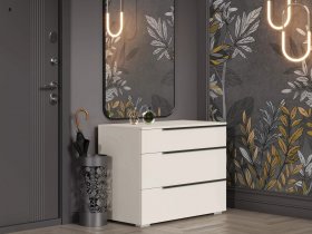 Комод с 3 ящиками Айри КМ-001 (кашемир) в Краснообске - krasnoobsk.mebel-nsk.ru | фото