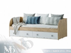 Кровать с ящиками Тренд КР-01 в Краснообске - krasnoobsk.mebel-nsk.ru | фото