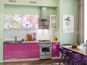 Кухонный гарнитур Вишневый цвет в Краснообске - krasnoobsk.mebel-nsk.ru | фото