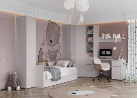 Модульная детская «Тефия» (тефия/софт сантьяго) в Краснообске - krasnoobsk.mebel-nsk.ru | фото