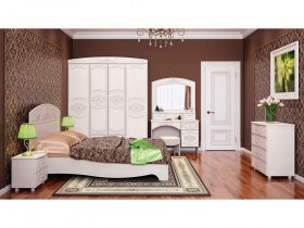Модульная спальня Каролина в Краснообске - krasnoobsk.mebel-nsk.ru | фото