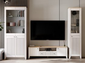 Модульная стенка Валенсия в Краснообске - krasnoobsk.mebel-nsk.ru | фото