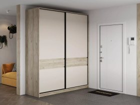 Шкаф-купе Бостон ШК-005 (2.0 м) (дуб крафт серый/кашемир) в Краснообске - krasnoobsk.mebel-nsk.ru | фото
